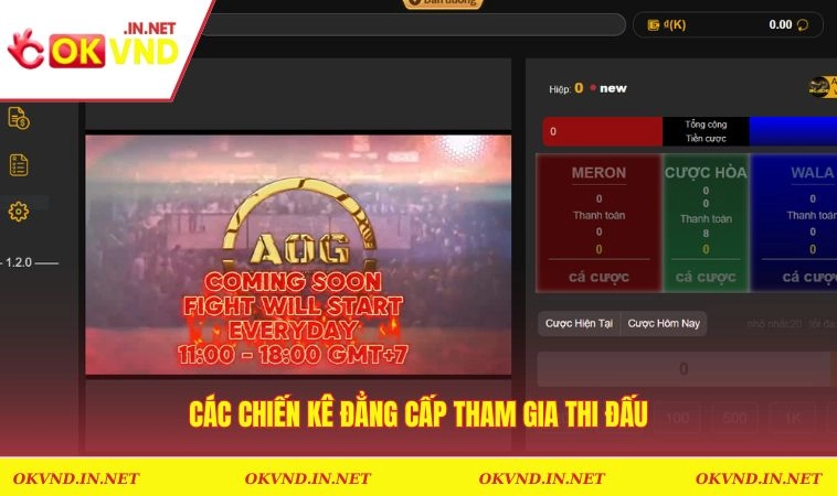 Đá Gà OKVND 3 Các chiến kê đẳng cấp cùng nhau tham gia thi đấu